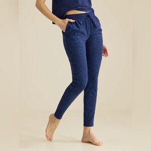Outdoor Voices Cloudknit Sweatpant Navy mid rise soft stretchy loungewear travel